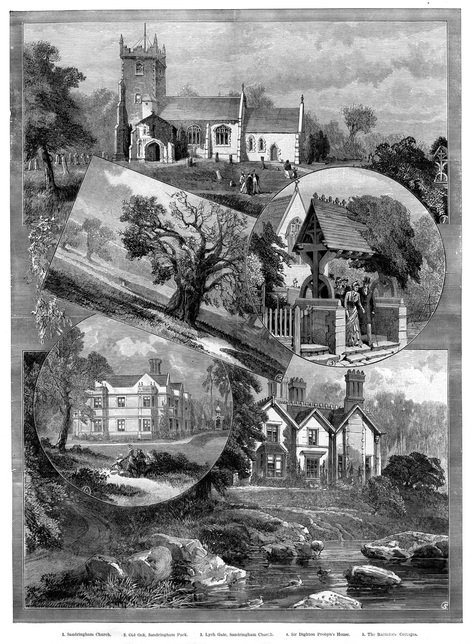 Views of Sandringham, Norfolk, 1887 by Unbekannt