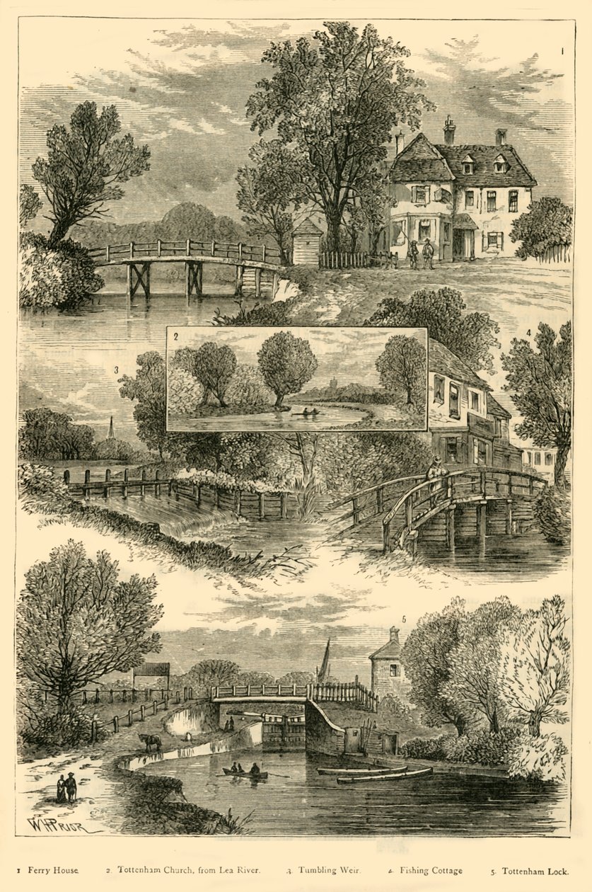 Lea Nehri manzarası, c1876. by Unbekannt