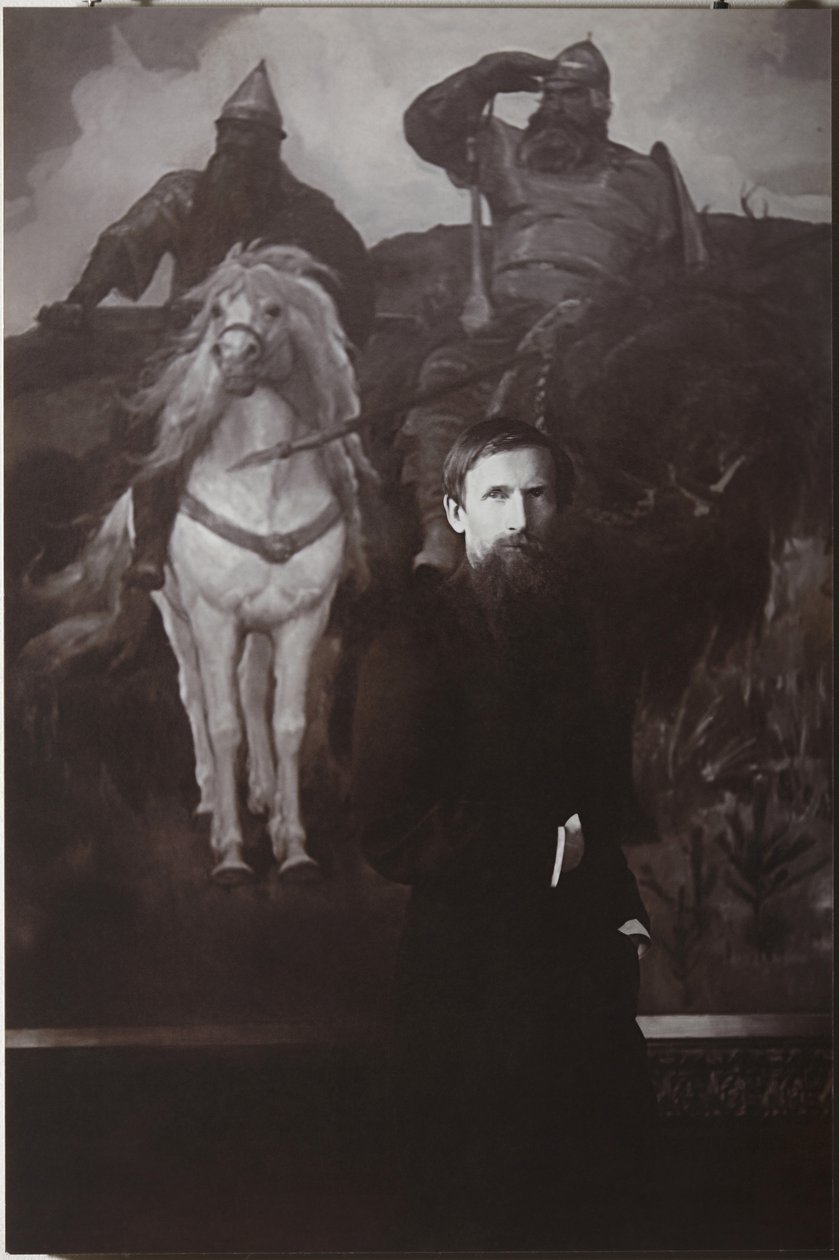 Viktor Vasnetsov, Bogatyrs tablosundan önce by Unbekannt