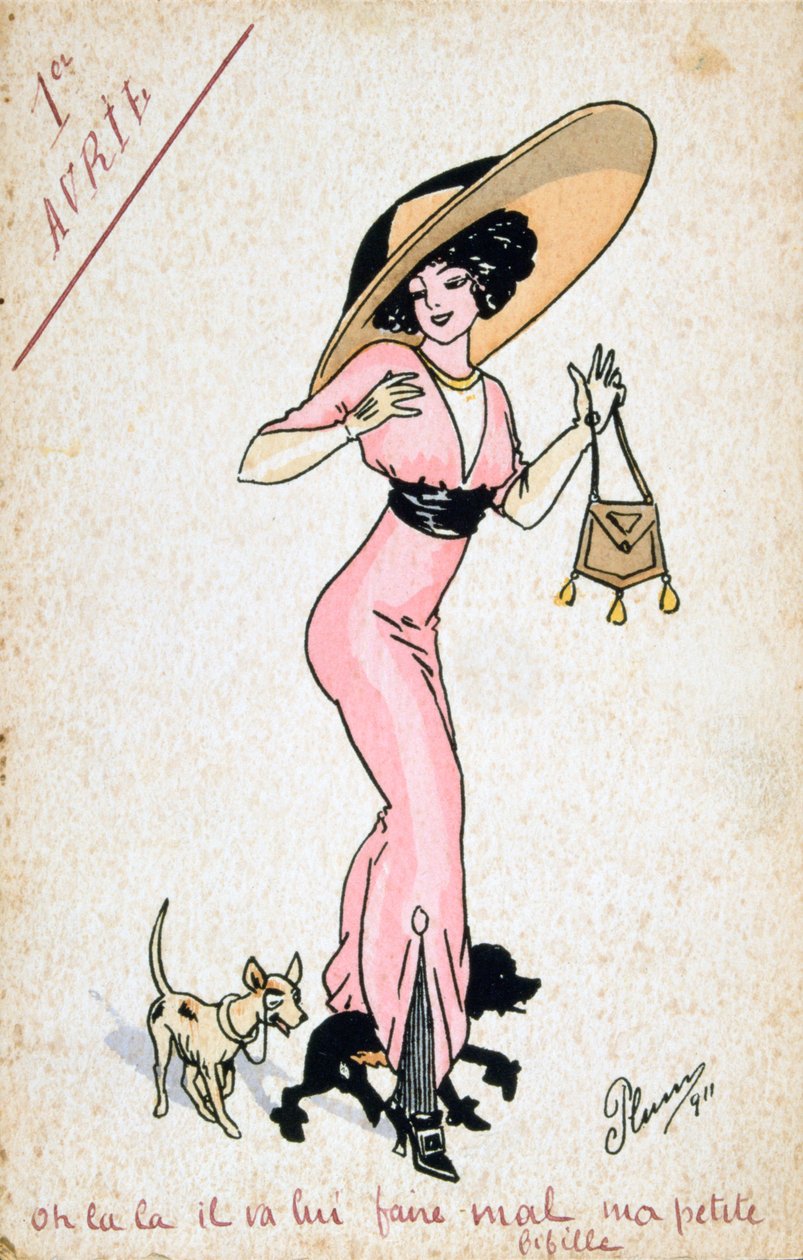Vintage Fransız kartpostal, 20. yüzyıl by Unbekannt