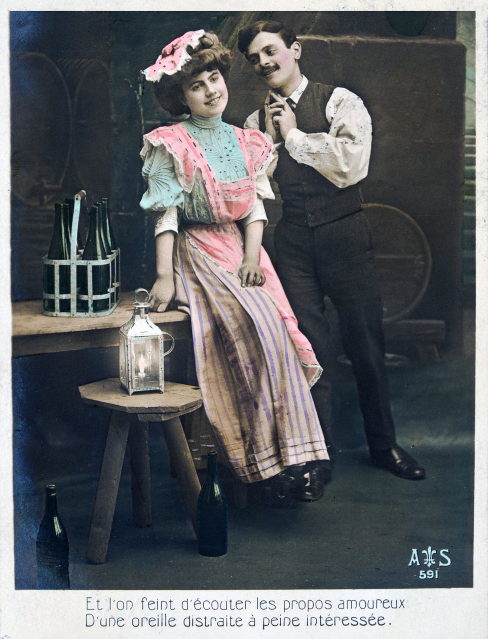 Eski Fransız kartpostal, c1900 by Unbekannt