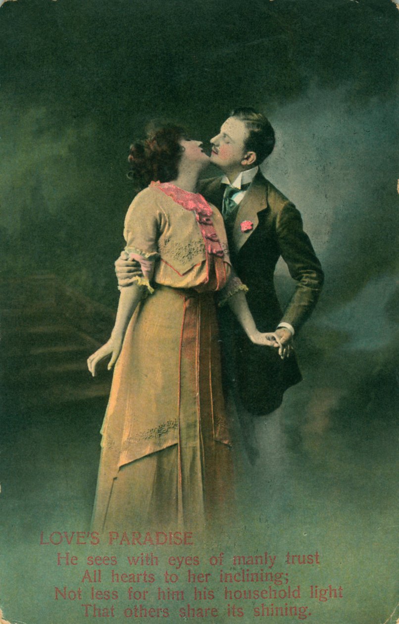 Vintage romantik kartpostal by Unbekannt