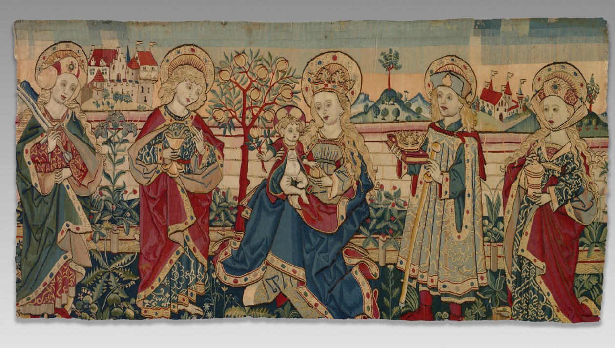 Dört Azizli Bakire ve Çocuk, c. 1500. by Unbekannt