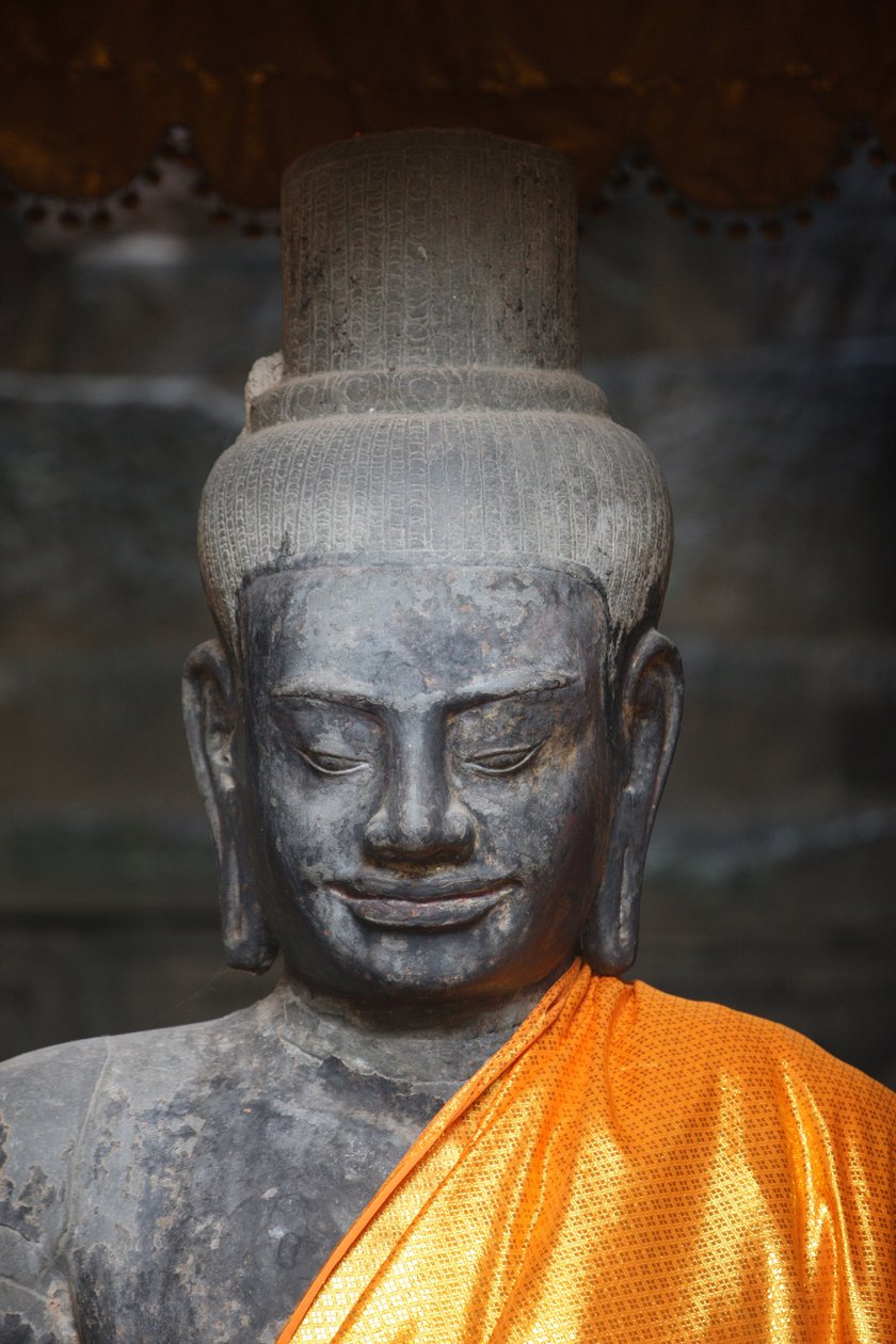 Vişnu Heykeli. Angkor Vat. Siem Reap Kamboçya by Unbekannt
