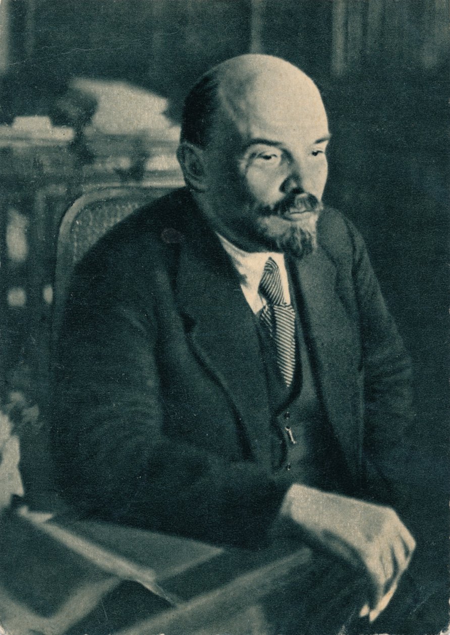 Vladimir İlich Lenin, Rus Bolşevik lideri, 28 Kasım 1921 by Unbekannt