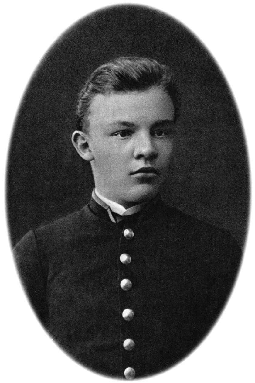 Vladimir Ulyanov Lenin bir gramer öğrencisi olarak, Simbirsk, Rusya, 1879 by Unbekannt