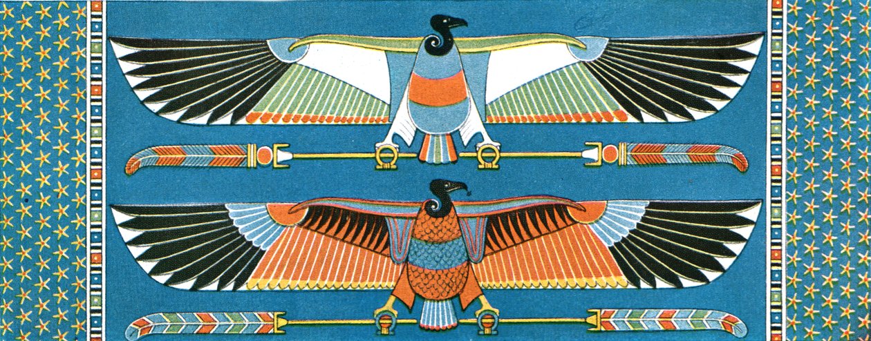 Akbaba tavan süslemeleri, Philae, Mısır, 1928. by Unbekannt