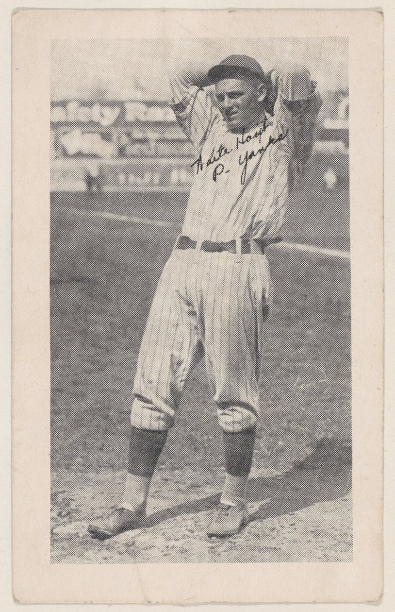 Waite Hoyt, P. Yanks, Beyzbol şerit kartlarından W575-2, ca. 1921-22. by Unbekannt