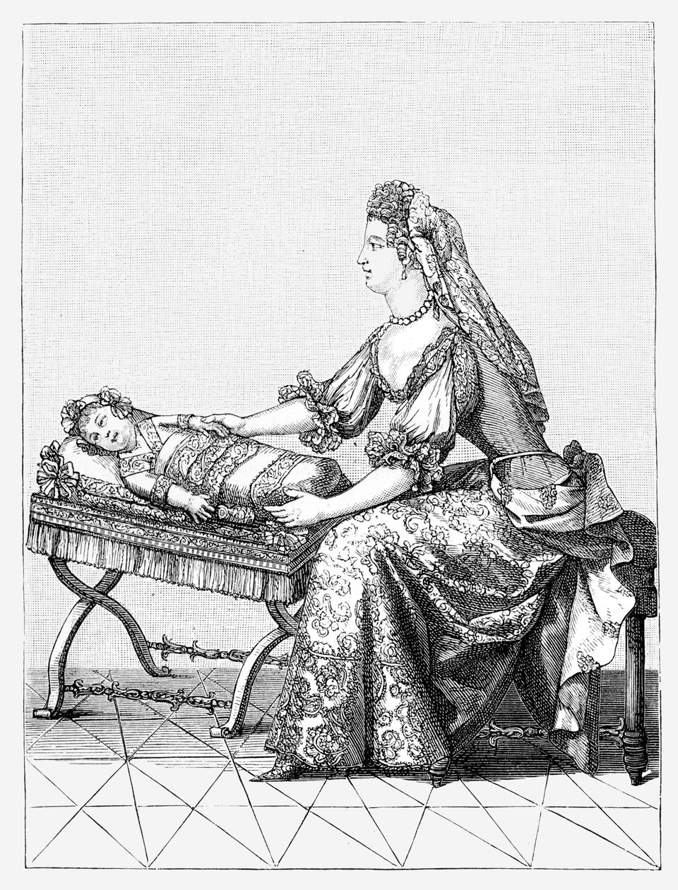 Anjou Dükünü Uyandırmak, 1885 by Unbekannt
