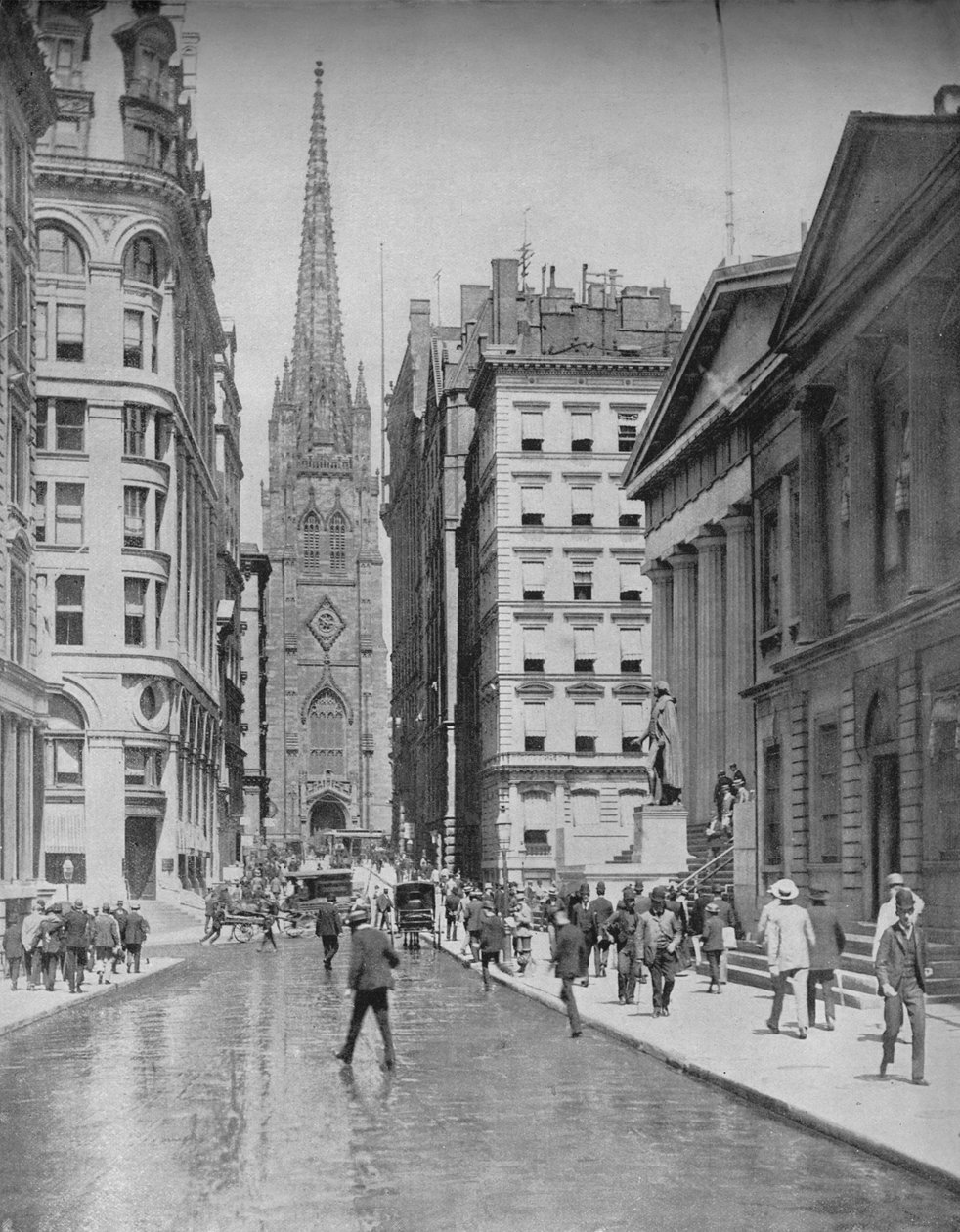 Wall Street, New York, c1897. by Unbekannt