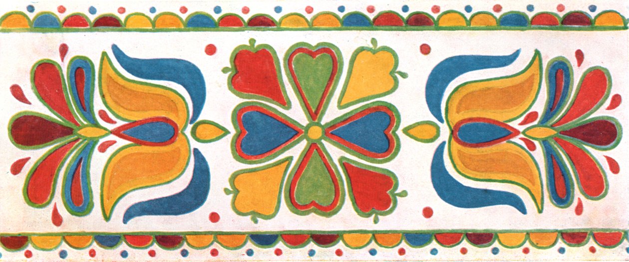 Duvar dekorasyonu, Moravia, Çekoslovakya, 1928. by Unbekannt