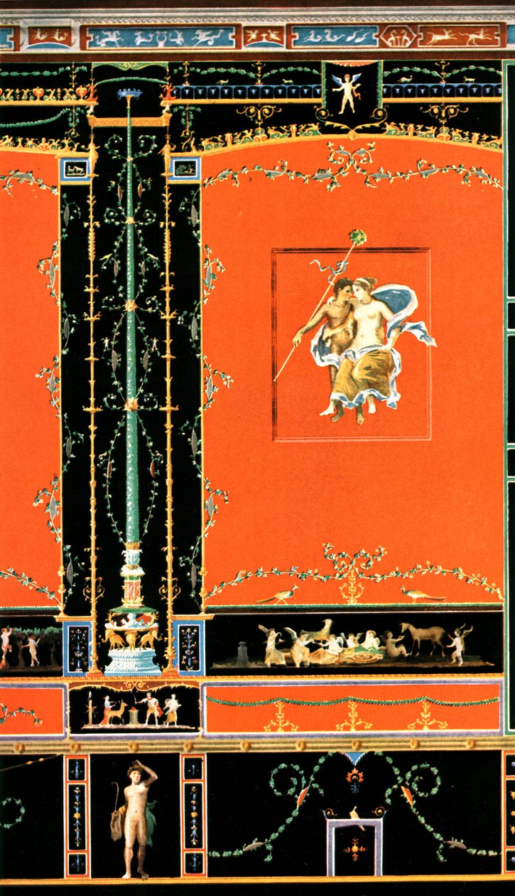 Duvar dekorasyonu, Pompeii, İtalya, 1928. by Unbekannt