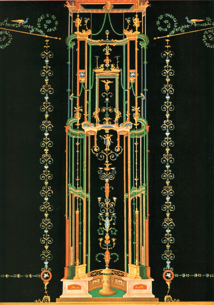 Duvar dekorasyonu, Pompeii, İtalya, 1928. by Unbekannt