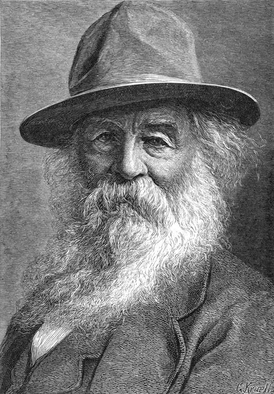 Walt Whitman 1819-1892, Amerikalı şair, c1880