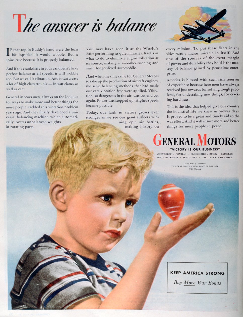 General Motors için savaş zamanı reklamı, 1944 by Unbekannt
