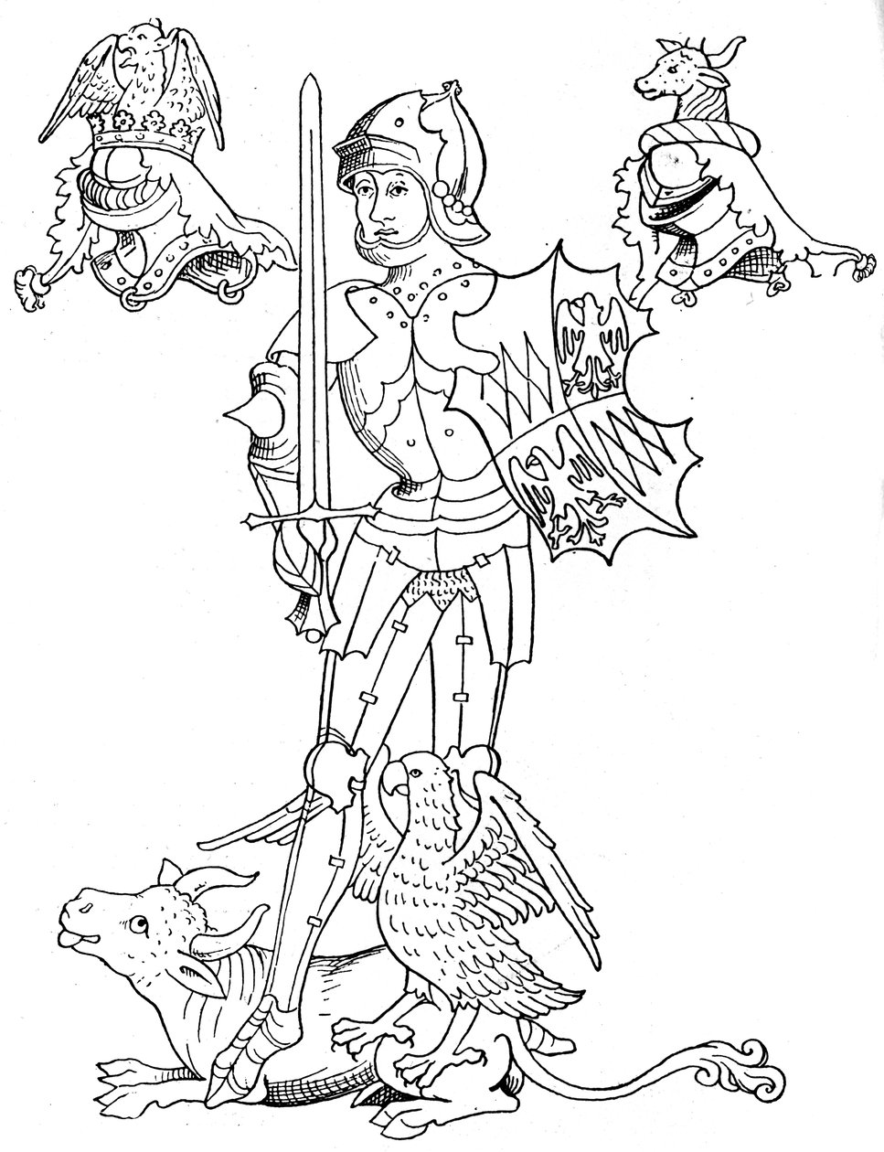 Warwick the Kingmaker, 15. yüzyıl İngiliz asilzadesi ve askeri, 1893 by Unbekannt