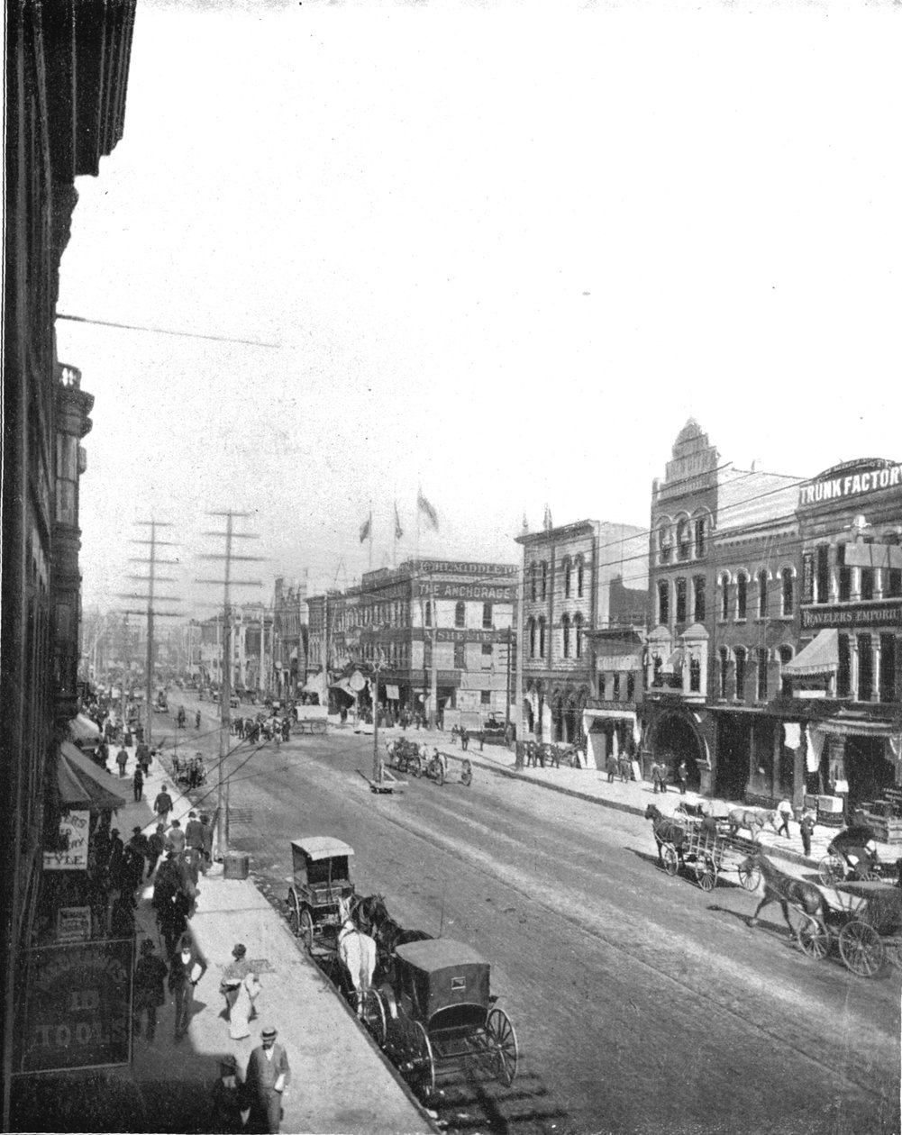 Washington Avenue, Minneapolis, Minnesota, ABD, c1900. by Unbekannt