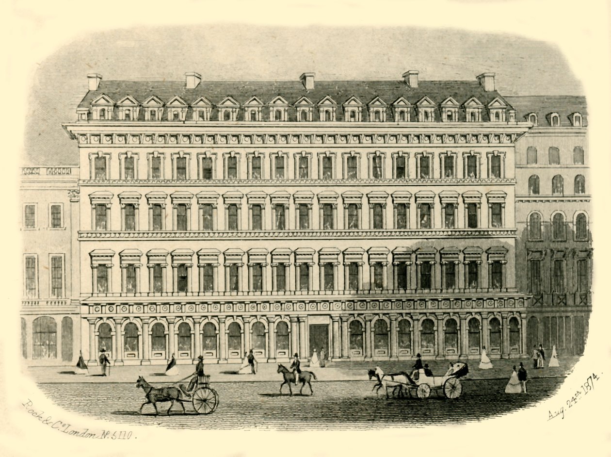 Washington Oteli, Liverpool, 1874. by Unbekannt