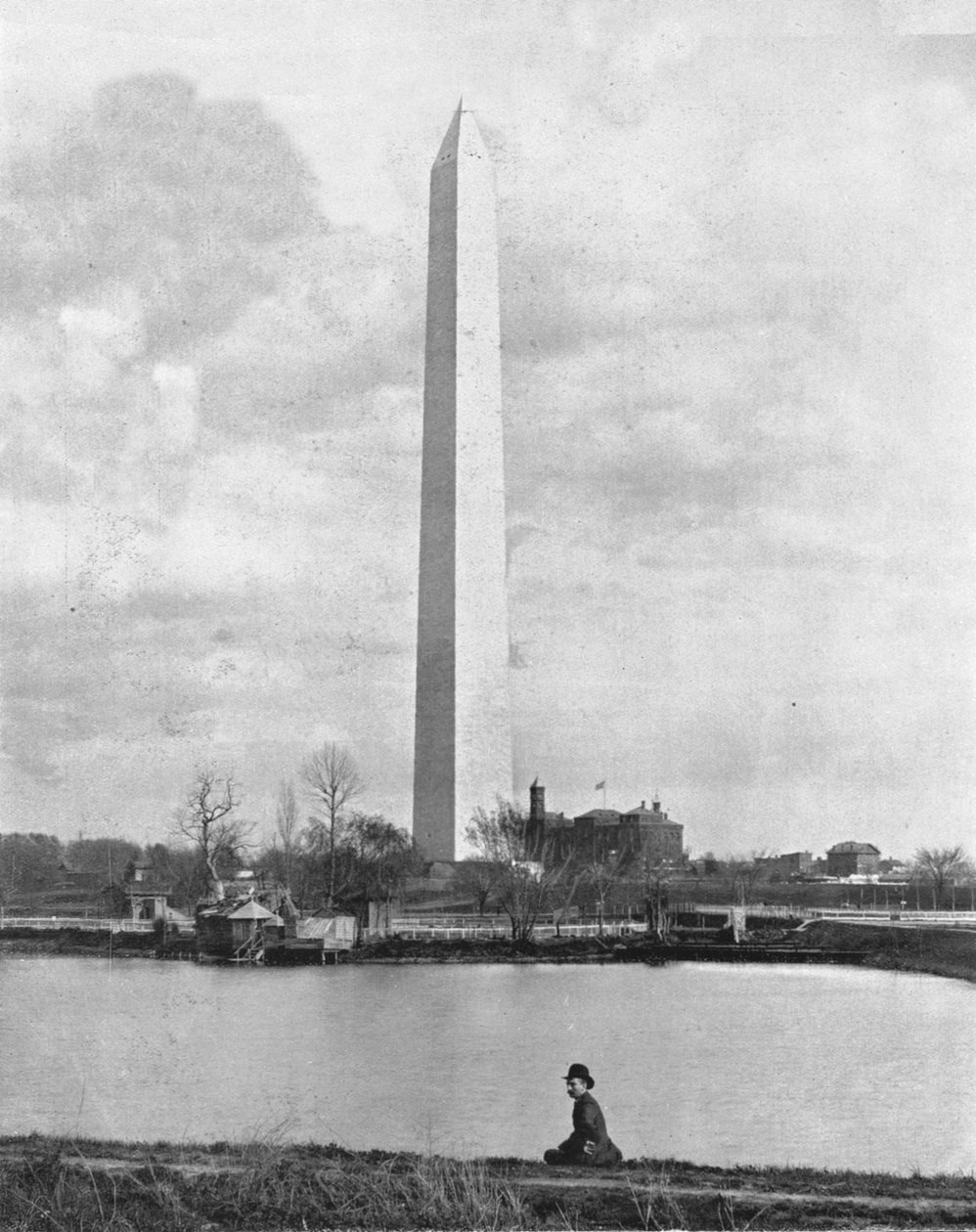 Washington Anıtı, Washington DC, ABD, c1900. by Unbekannt