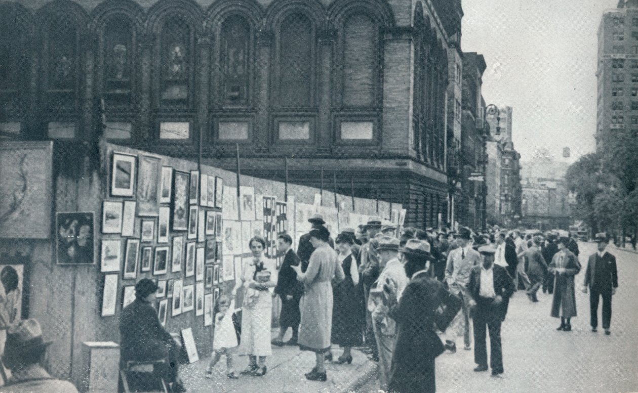 Washington Meydanı, Greenwich Köyü, New York, ABD, 1935 by Unbekannt