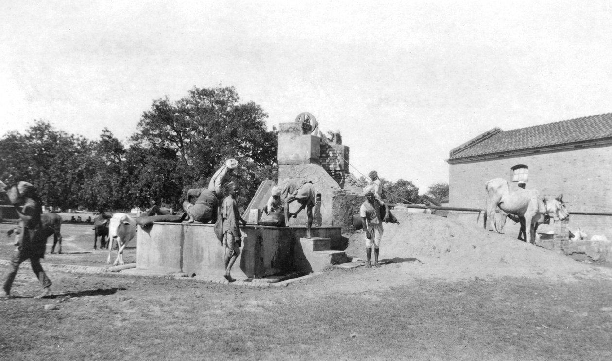 Su kuyusu, Mathura, Hindistan, 1916-1917 by Unbekannt