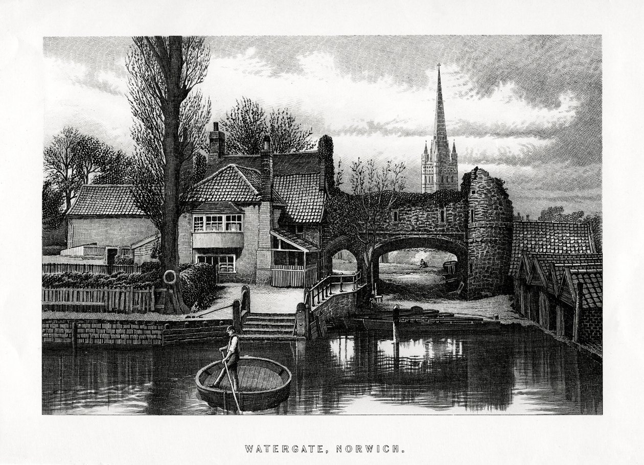 Watergate, Norwich, 1896 by Unbekannt