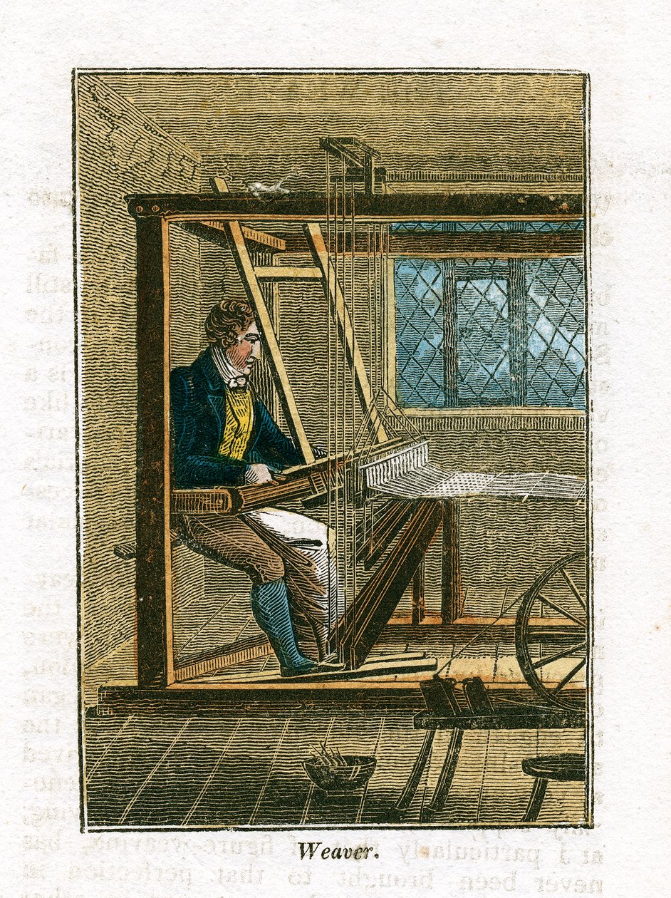 Dokumacı tezgahında, 1823 by Unbekannt