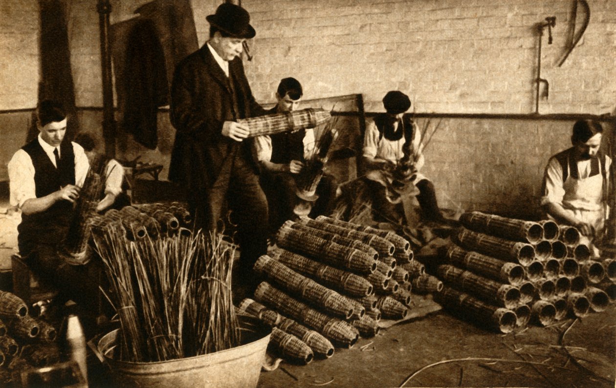 Top mermileri için dokuma sepetler, Nottingham, Birinci Dünya Savaşı, 1914-1918, 1933. by Unbekannt