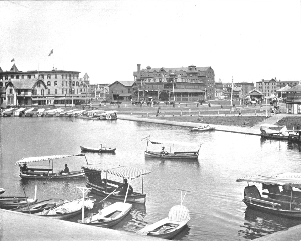 Wesley Lake, Asbury Park, New Jersey, ABD, c1900. by Unbekannt