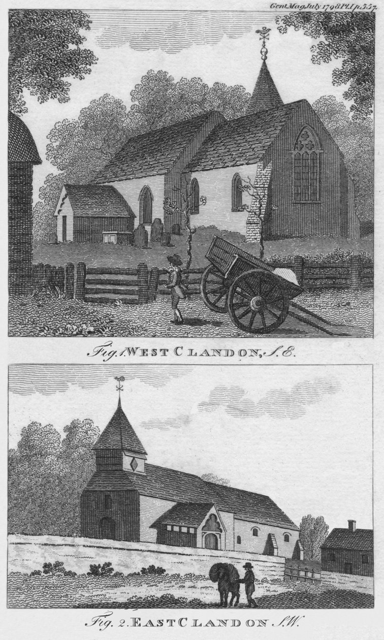 Batı Clandon ve Doğu Clandon, 1798. by Unbekannt