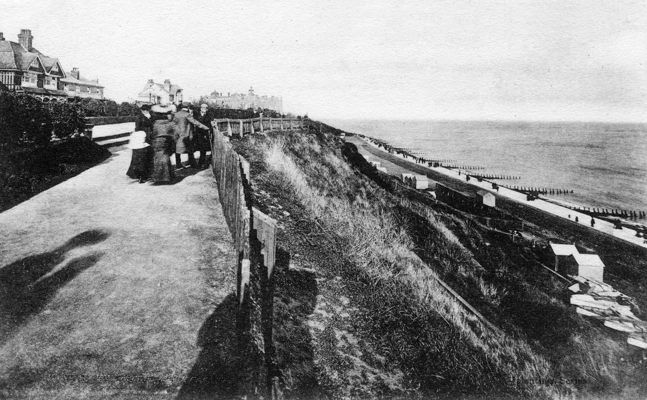 West Cliff ve bahçeler, Felixstowe, Suffolk, 20. yüzyılın başlarında by Unbekannt