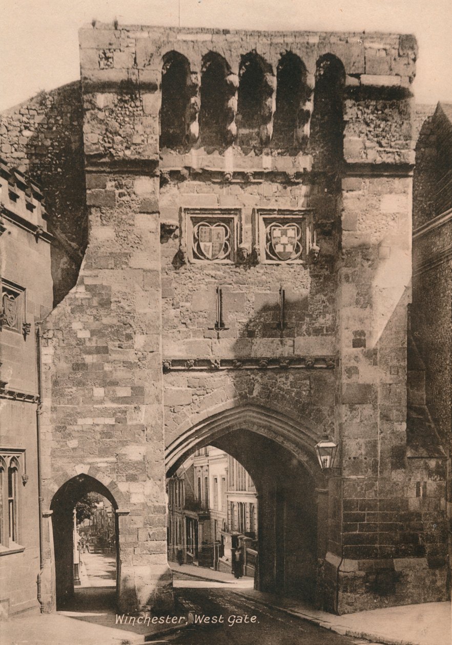 Batı Kapısı, Winchester, Hampshire, 20. yüzyılın başlarında by Unbekannt