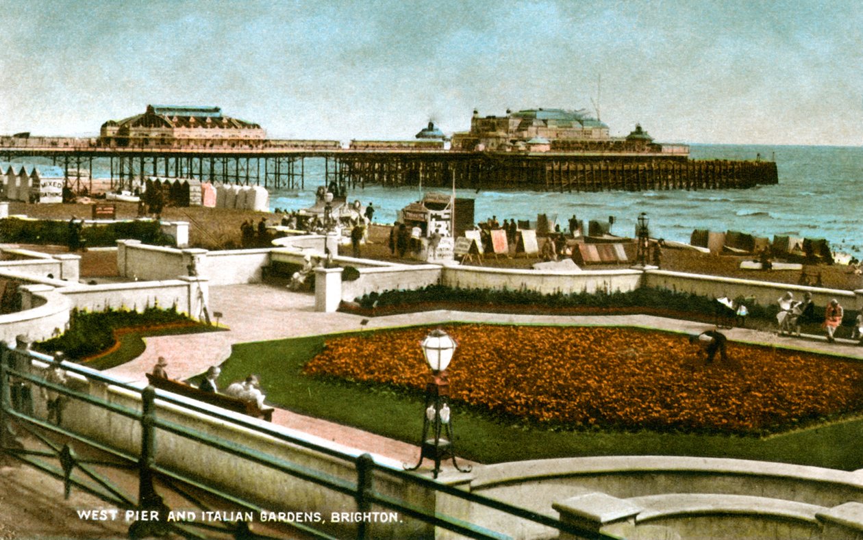 Batı İskelesi ve İtalyan Bahçeleri, Brighton, Sussex, 1928 by Unbekannt