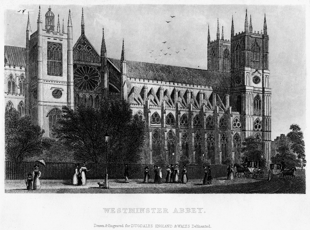 Westminster Abbey, Londra, 19. yüzyıl by Unbekannt