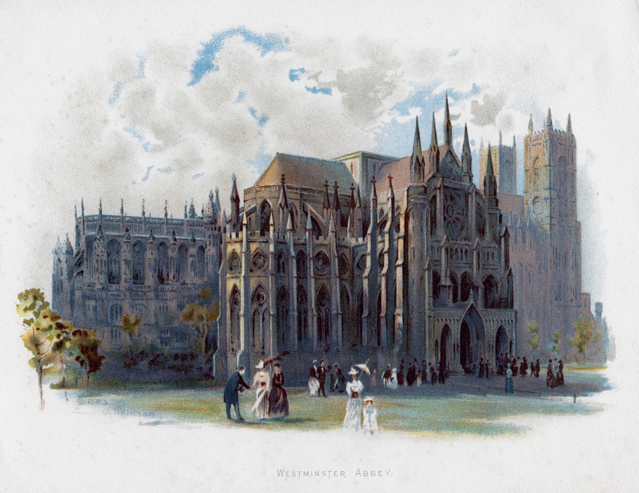 Westminster Abbey, Londra, 19. yüzyıl sonu by Unbekannt