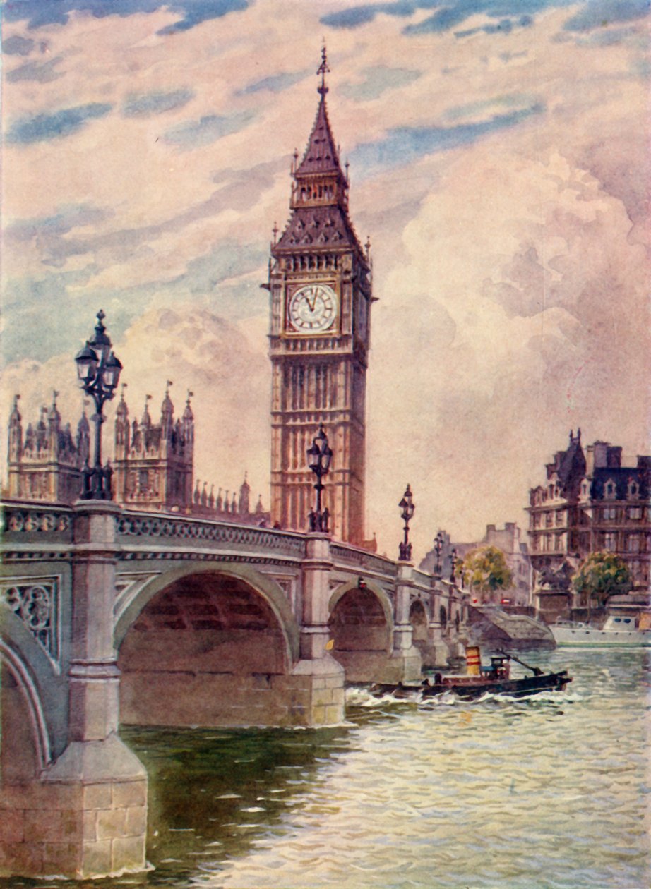 Westminster Köprüsü ve Big Ben, c1948. by Unbekannt
