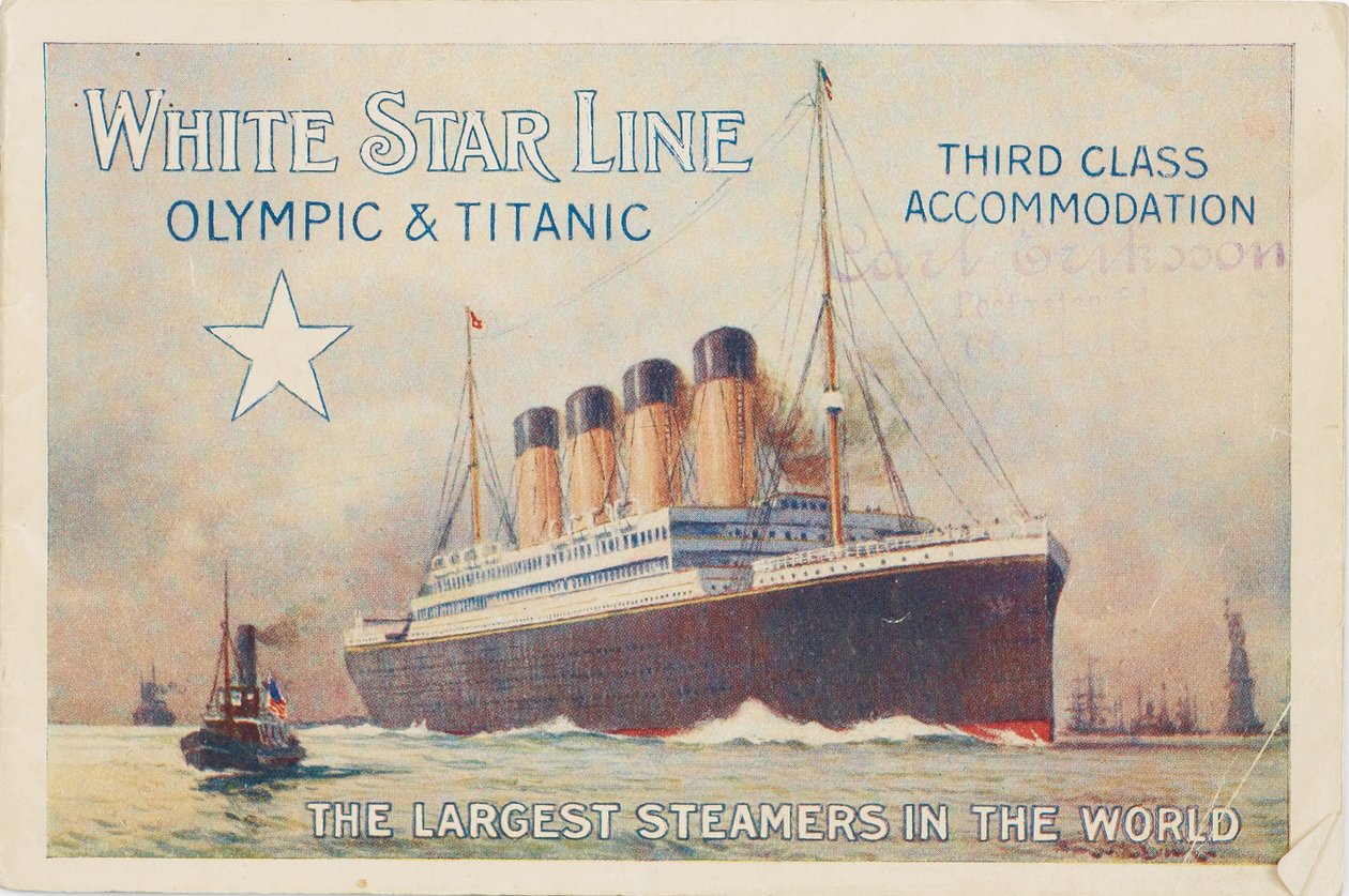 Beyaz Yıldız çizgisi. Titanik ve Olimpiyat, c. 1910 by Unbekannt