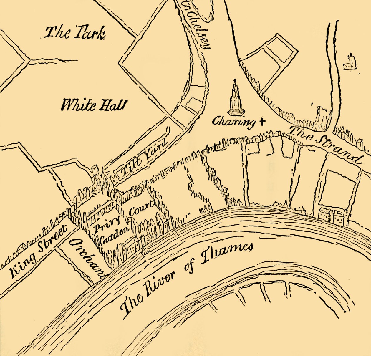 Henry VIII, 1881 Saltanatında Whitehall. by Unbekannt