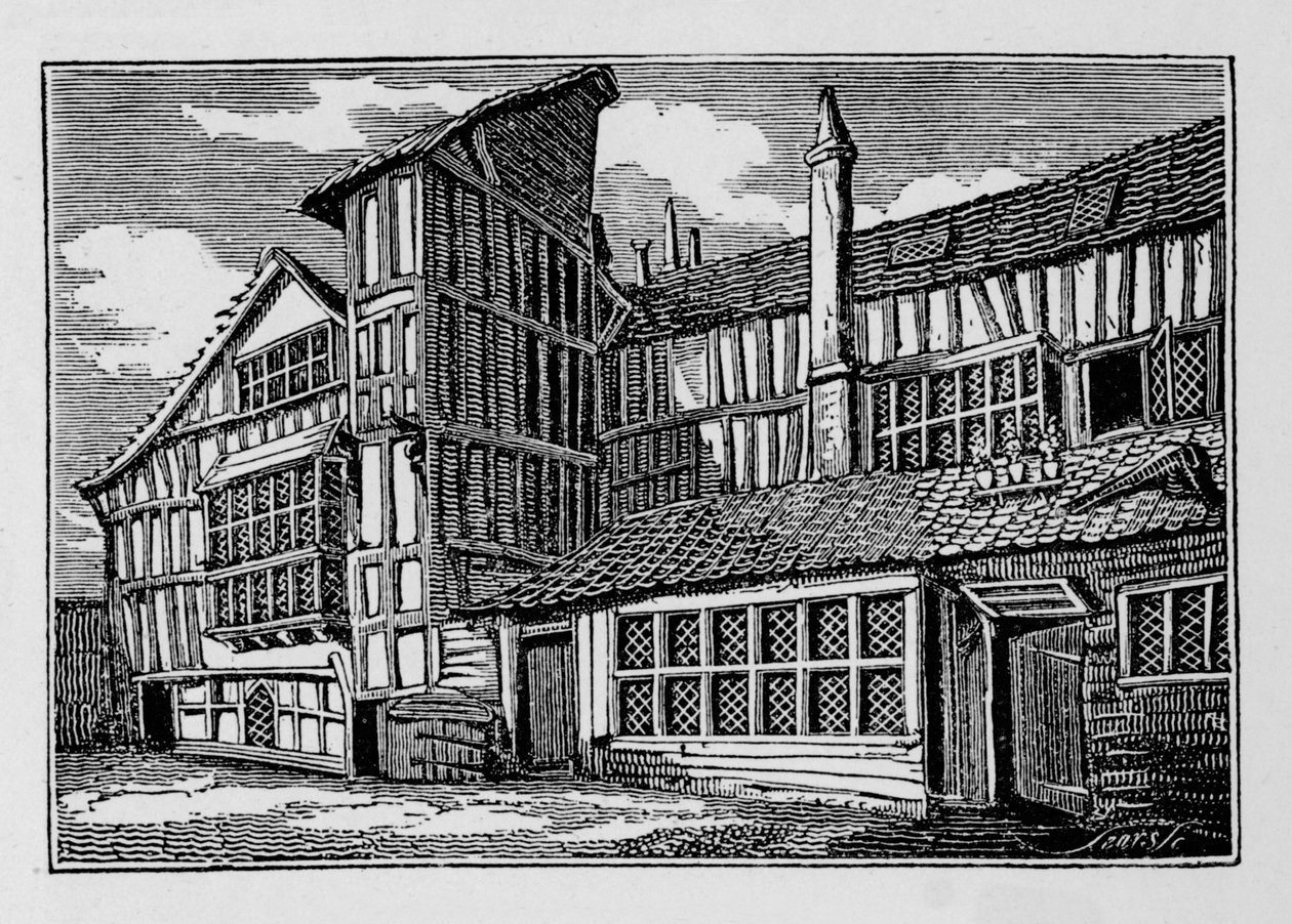 Whittingtons House, Swithins Passage, Moor Lane, Londra Şehri, 1823 1906 by Unbekannt