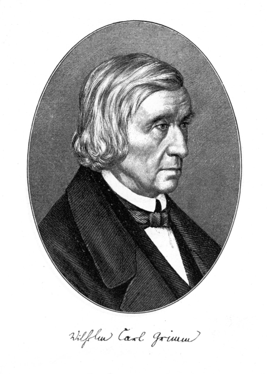 Wilhelm Carl Grimm, Alman yazar, 1887 by Unbekannt