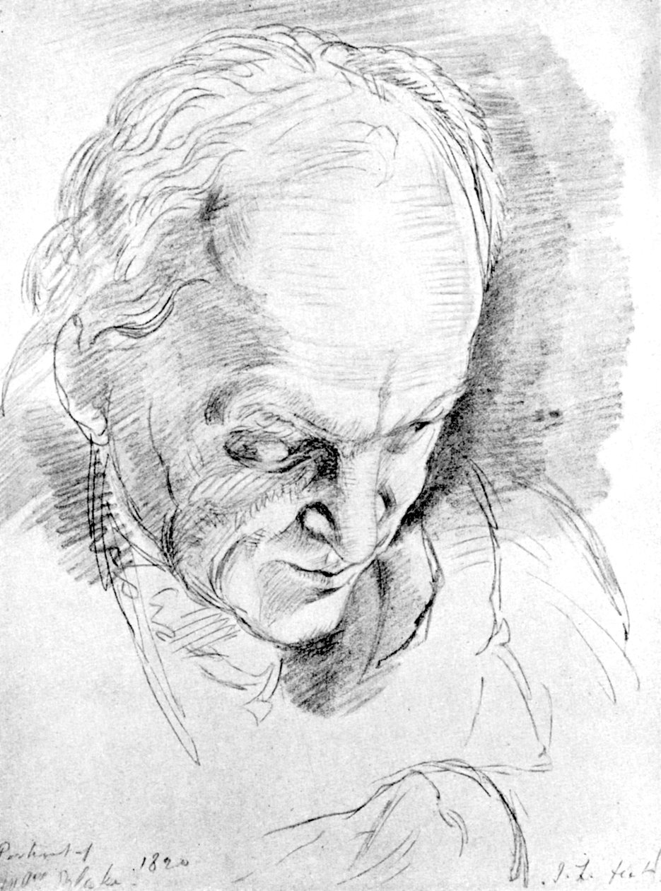 William Blake 1757-1827, İngiliz mistik, şair, ressam ve oymacı, 1820 by Unbekannt