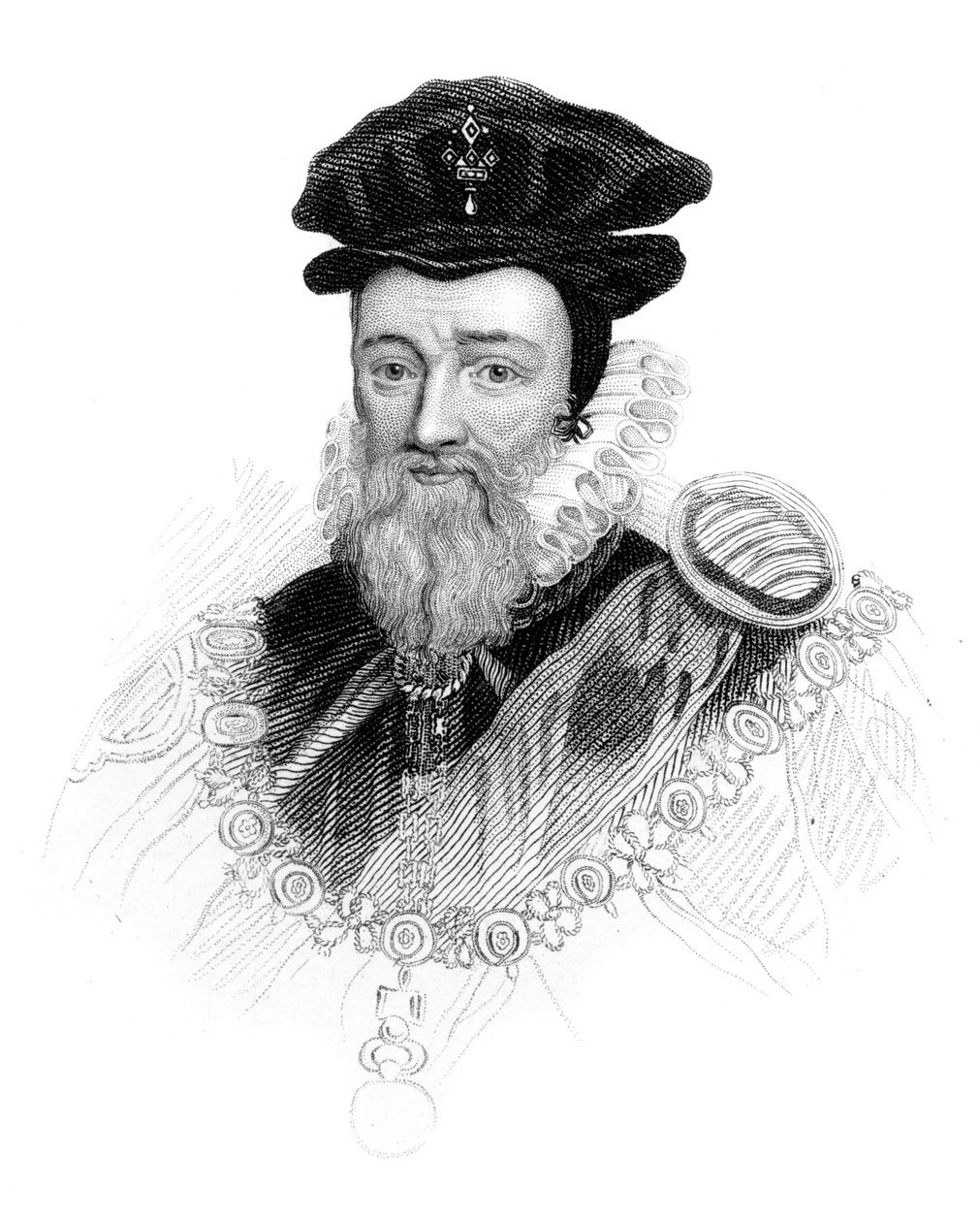 William Cecil, 1 Baron Burghley, c1850 by Unbekannt