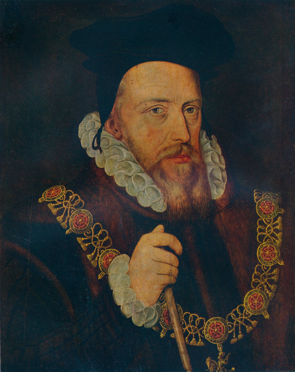 William Cecil, Lord Burghley, 16. yüzyıl by Unbekannt