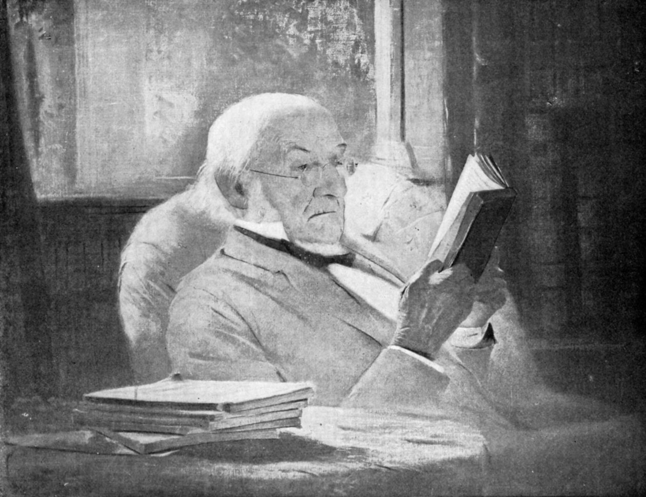 William Ewart Gladstone, İngiliz Liberal Partili devlet adamı ve Başbakan, 19. yüzyılın sonlarında by Unbekannt
