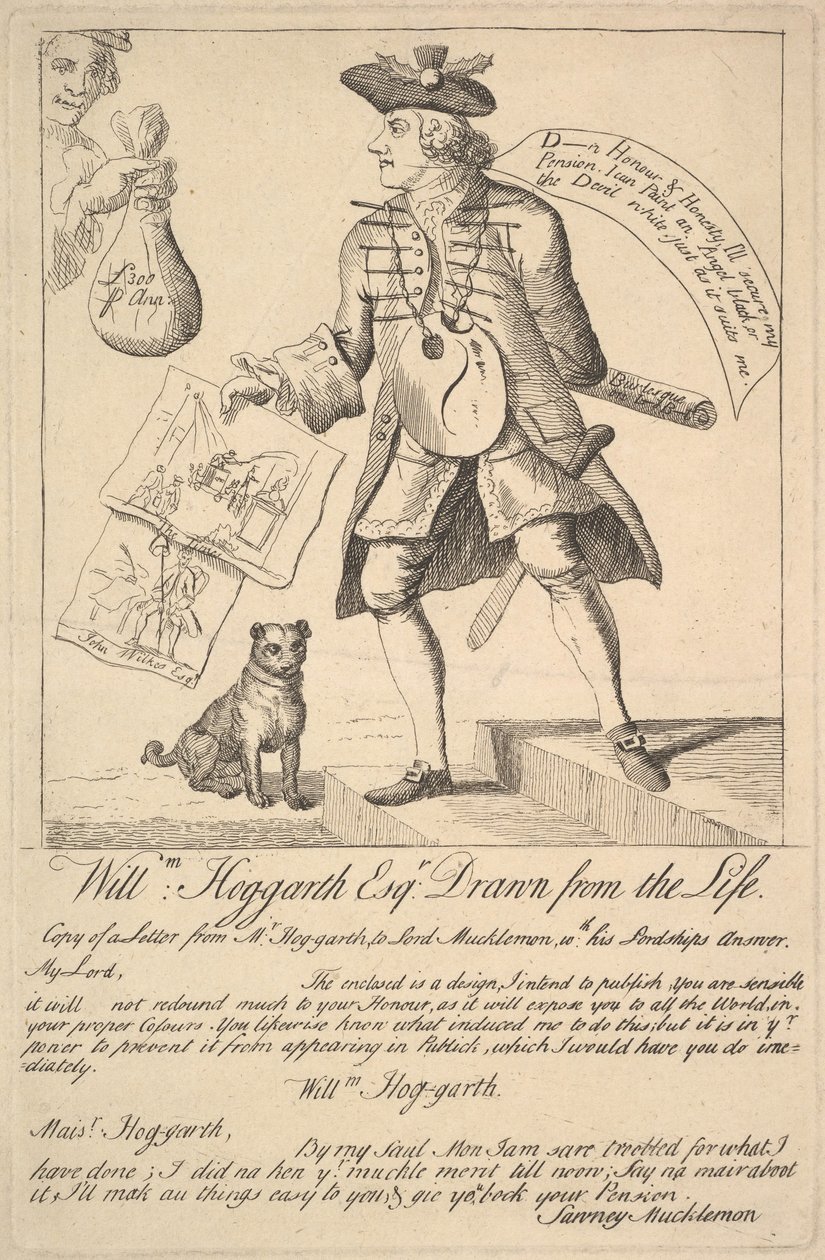 William Hog-garth Esq. Yaşamdan Alındı, 1763. by Unbekannt