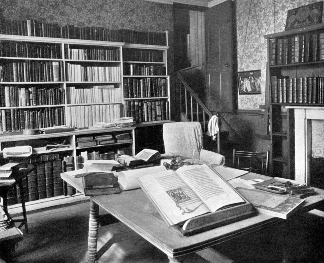 William Morriss çalışması, Kelmscott Malikanesi, Kelmscott, Oxfordshire, 1901 by Unbekannt