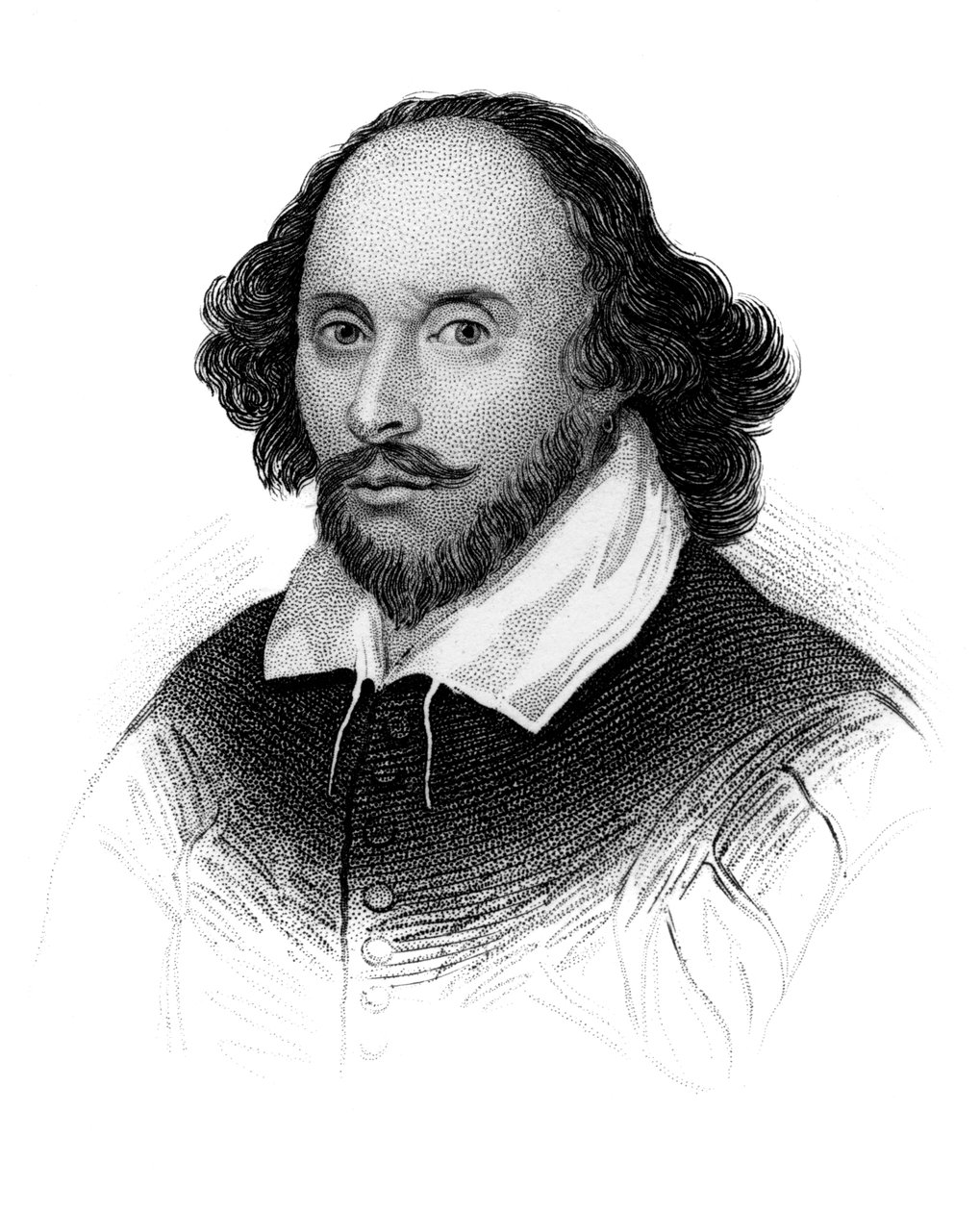 William Shakespeare, İngiliz şair ve oyun yazarı, c1850 by Unbekannt