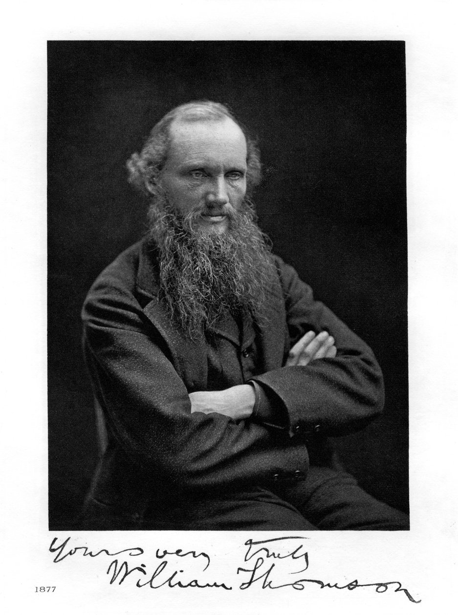 William Thomson, Lord Kelvin, İrlandalı-İskoç matematikçi, fizikçi ve mühendis, 1877 by Unbekannt