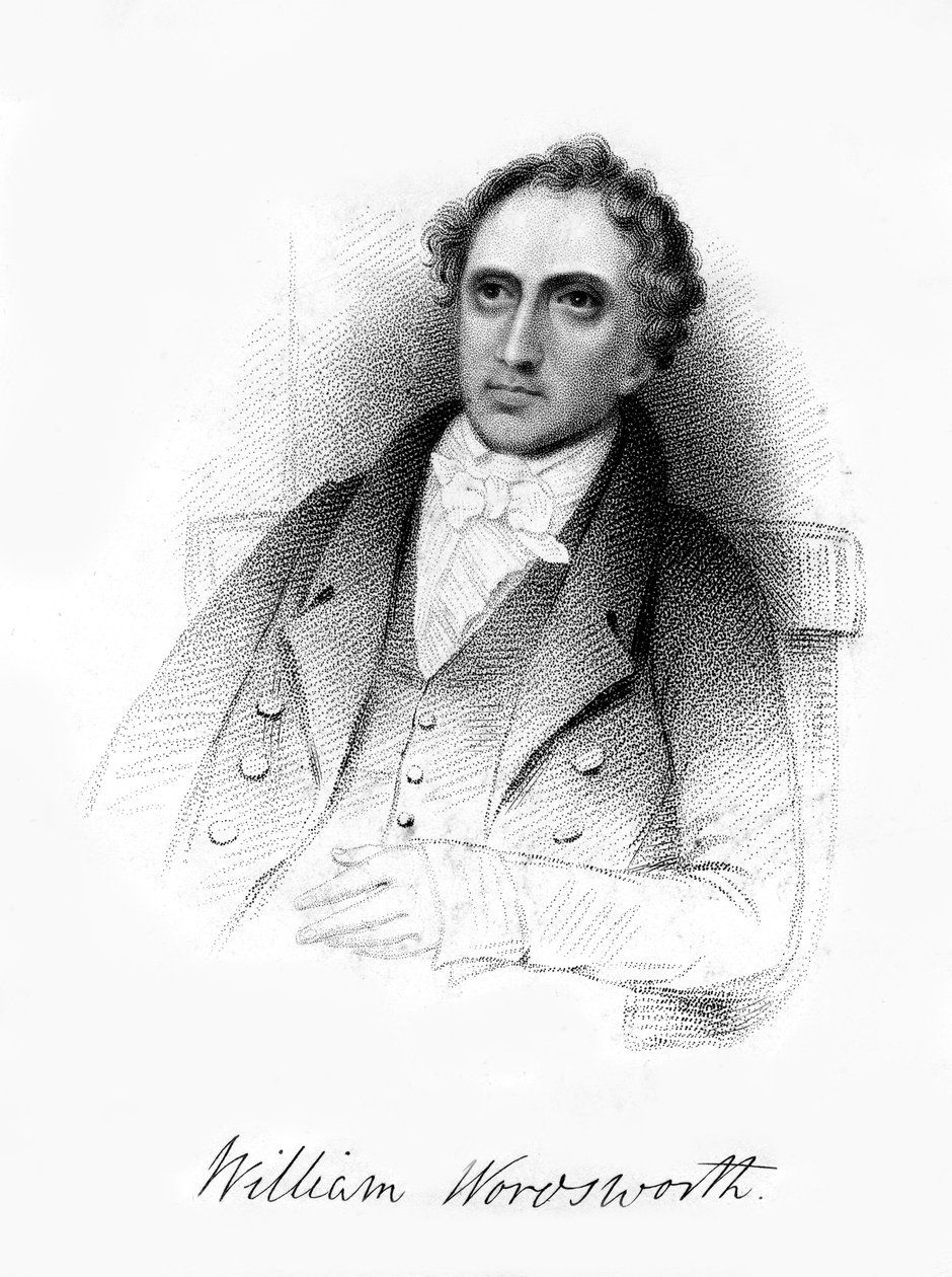 William Wordsworth, İngiliz romantik şair, 19. yüzyıl. by Unbekannt