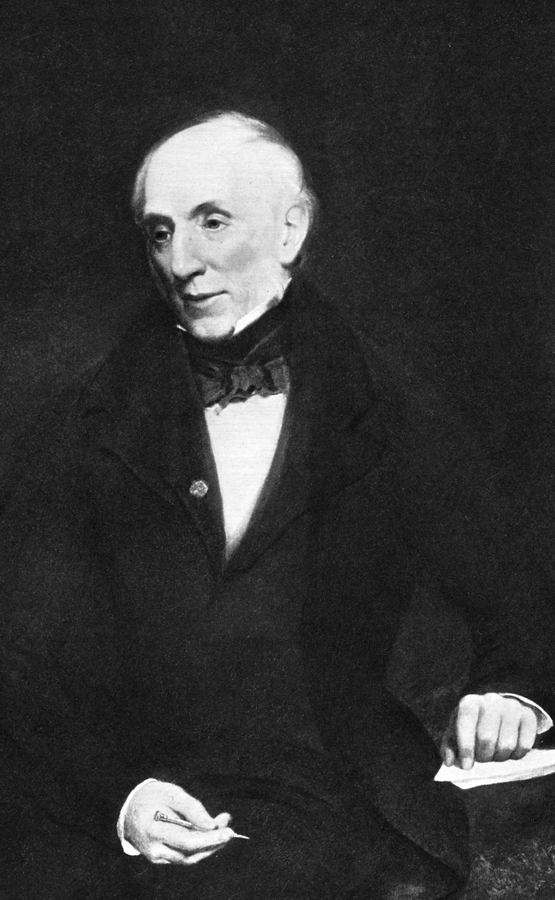William Wordsworth, İngiliz romantik şair, c1850. by Unbekannt